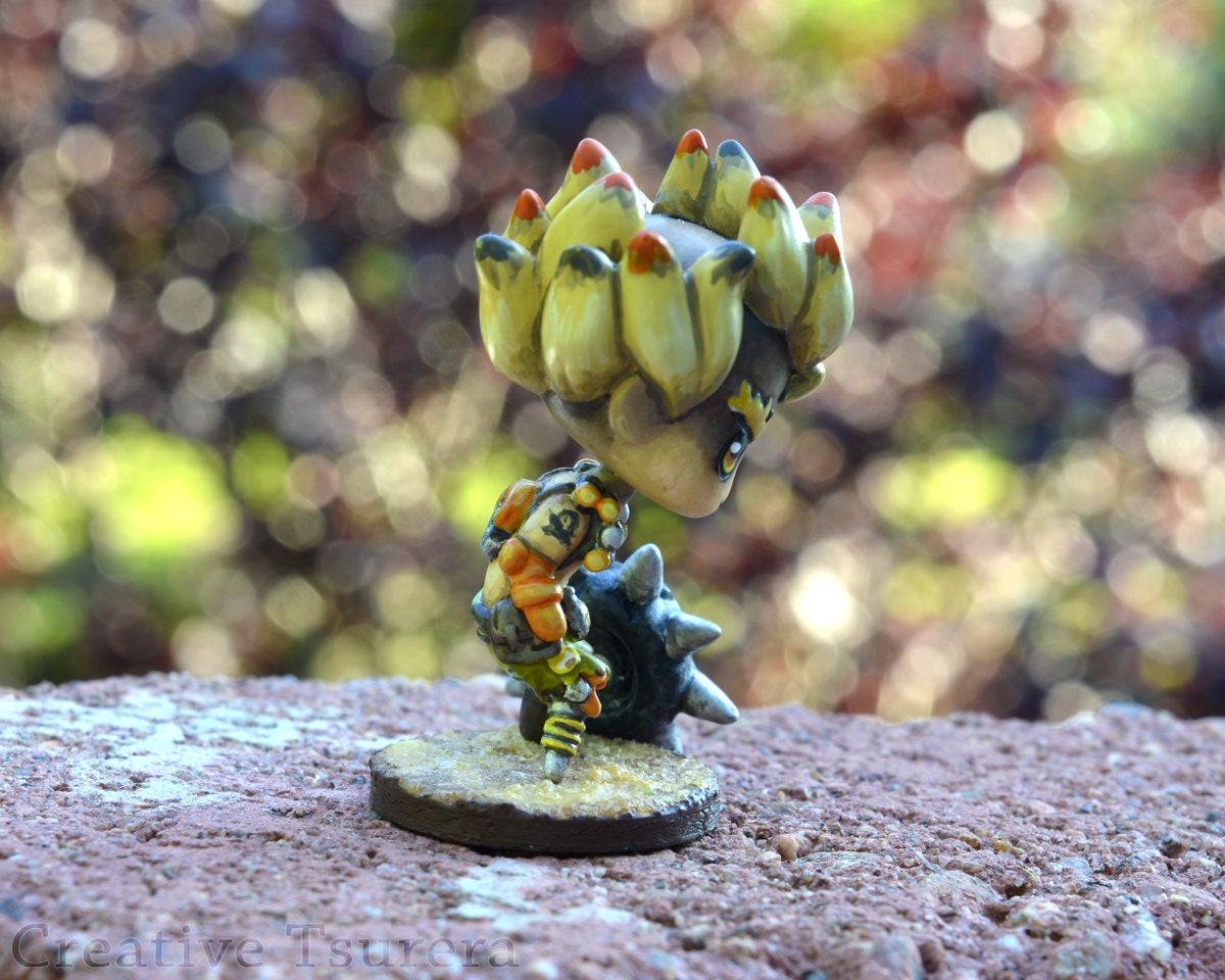 Overwatch Junkrat Chibi Figure - Tiny Limited Sculpture Collectible Small Batch Figurine - Christmas Birthday Geek Gifts