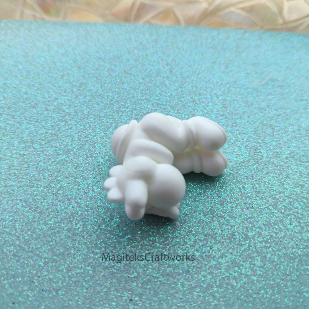 Garage Resin Kit - Cute Sleeping Yoshi Super Mario World - UNASSEMBLED UNPAINTED Chibi Figure - Sculpture Collectible Small Batch